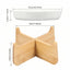 Wooden Stand Ceramic Slow Feeder Bowl