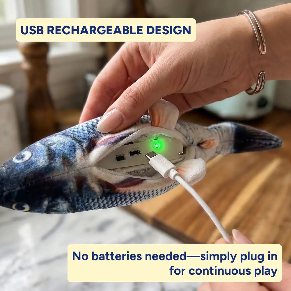 Interactive Flopping Fish Cat Toy