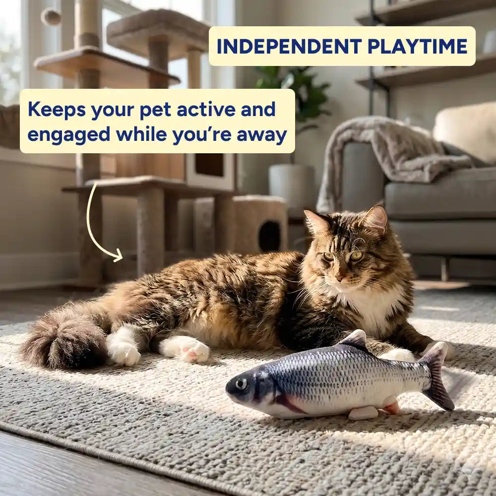 Interactive Flopping Fish Cat Toy