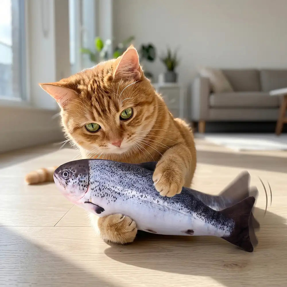 Plush Motion Fish Cat Toy