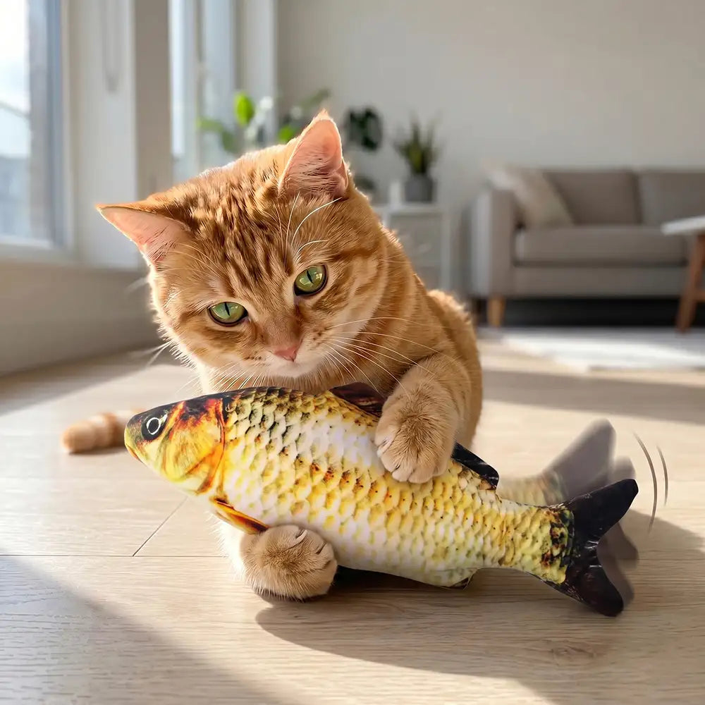 Plush Motion Fish Cat Toy
