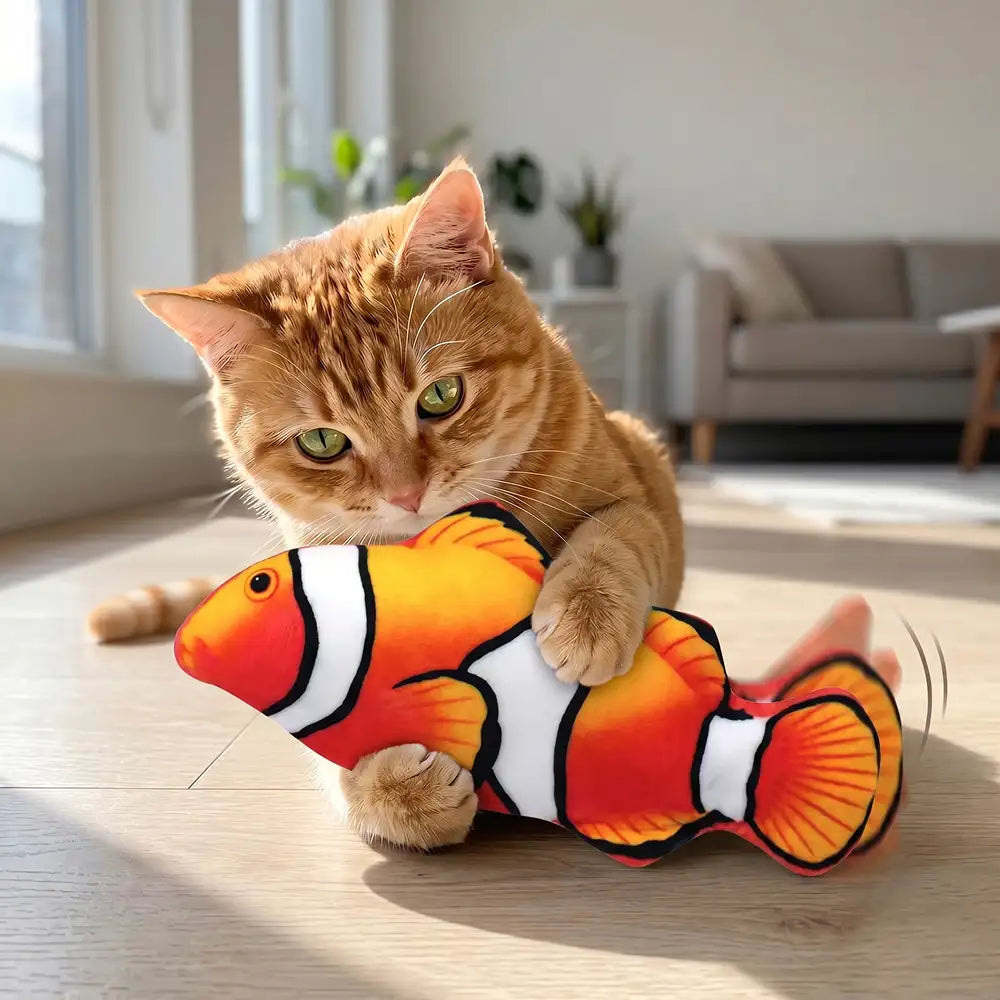 Plush Motion Fish Cat Toy
