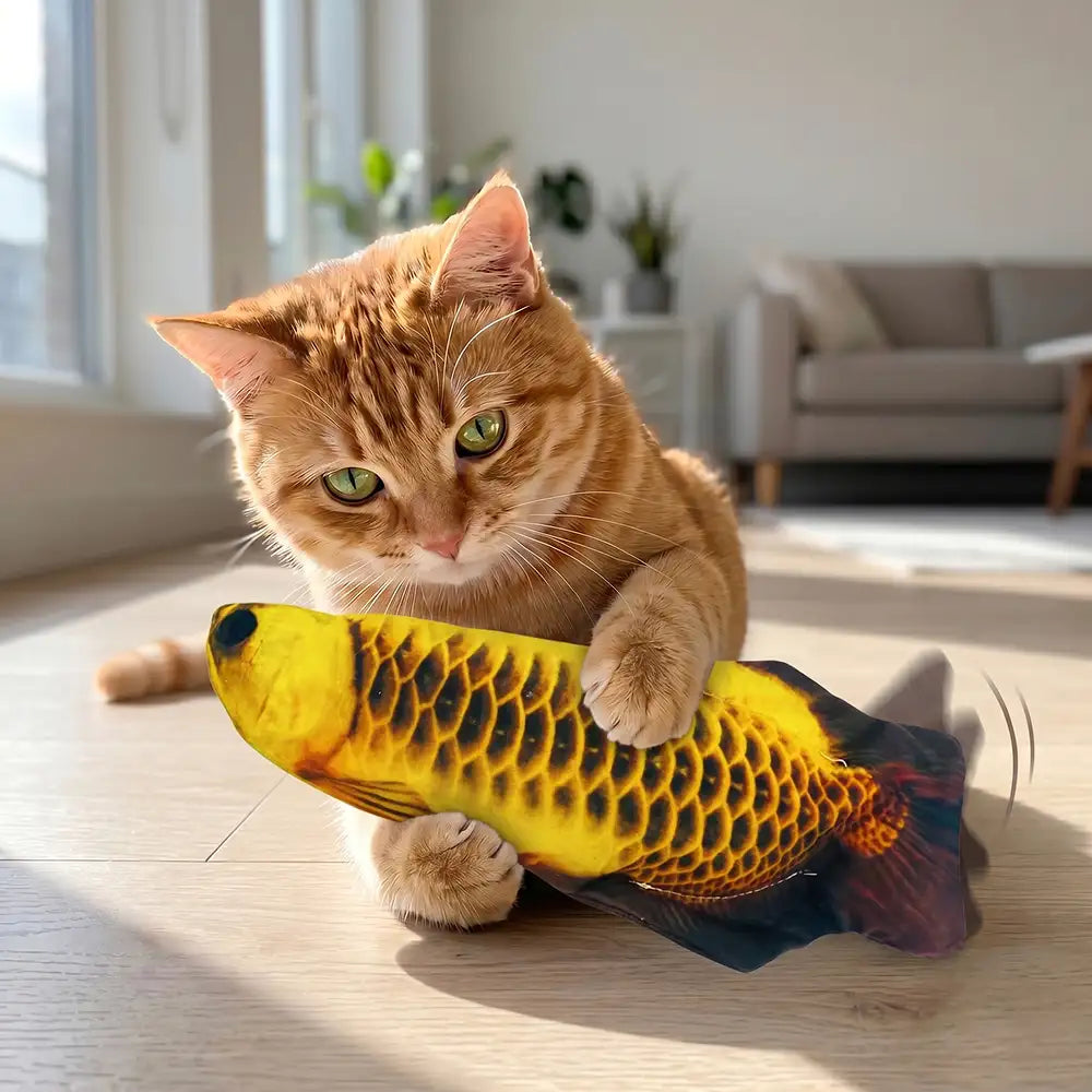 Plush Motion Fish Cat Toy