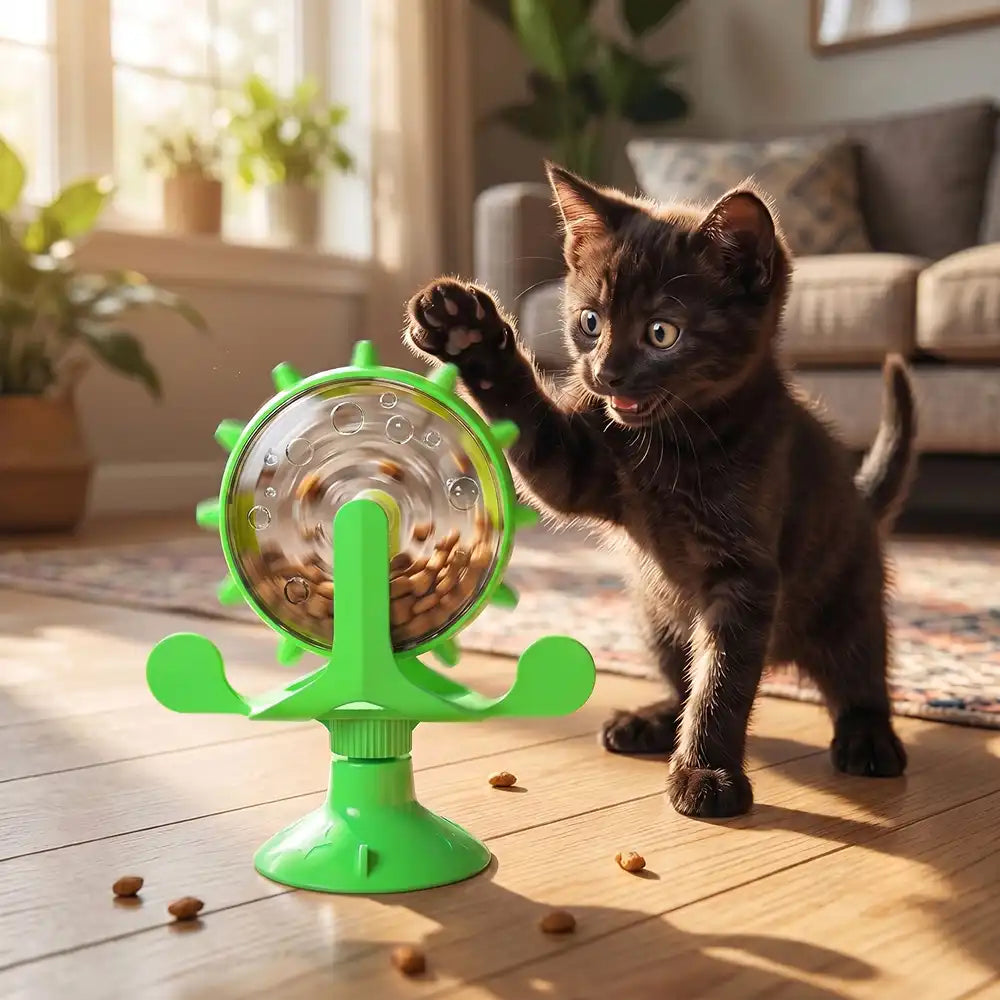 Leaking Food Pet Puzzle Wheel