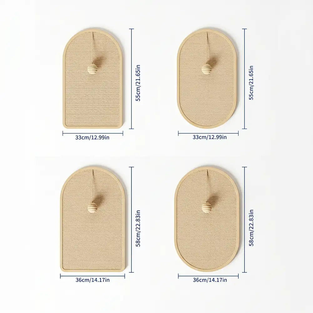 Wall-Mounted Sisal Cat Scratcher