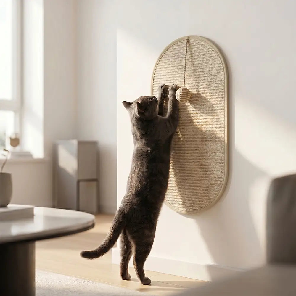 Wall-Mounted Sisal Cat Scratcher