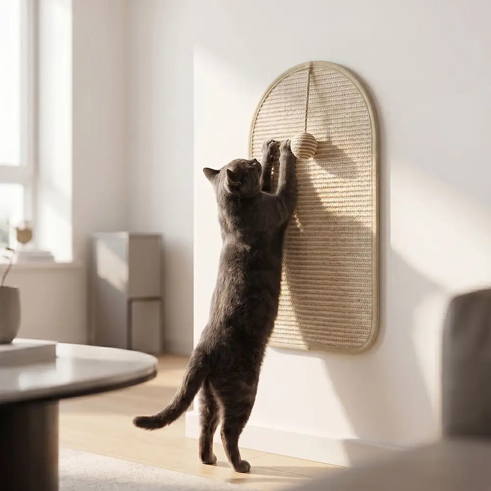 Wall-Mounted Sisal Cat Scratcher