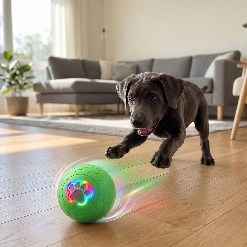 Interactive LED Pet Rolling Ball