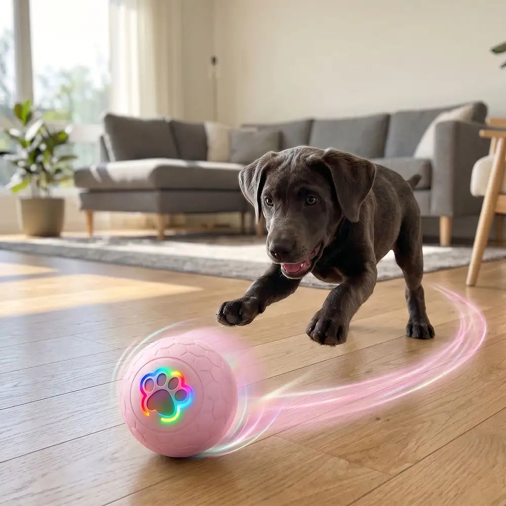 Interactive LED Pet Rolling Ball