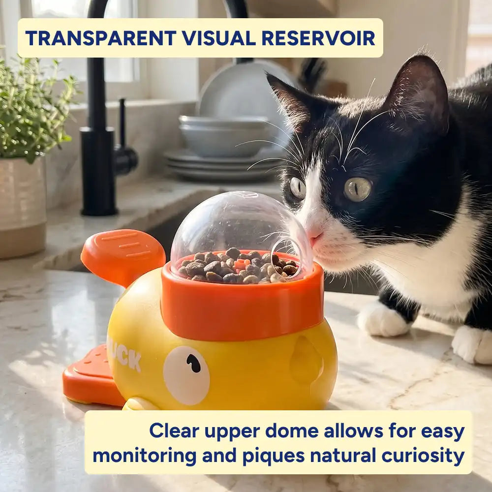 Duck-Shaped Pet Snack Dispenser