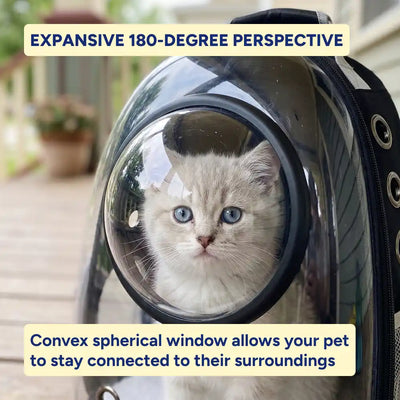 Panoramic Astronaut Cat Backpack