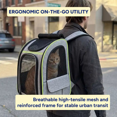 Expandable Mesh Backpack Pet Carrier