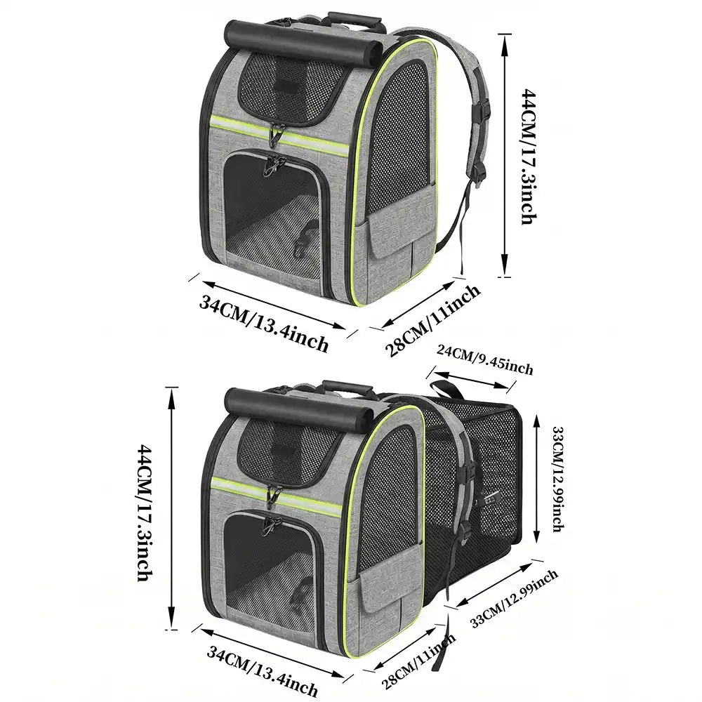 Expandable Mesh Backpack Pet Carrier