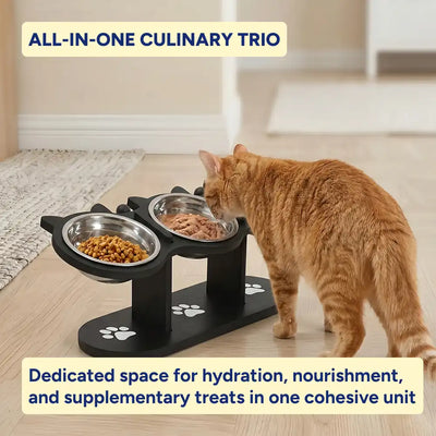 Triple-Bowl Elevated Dining Station