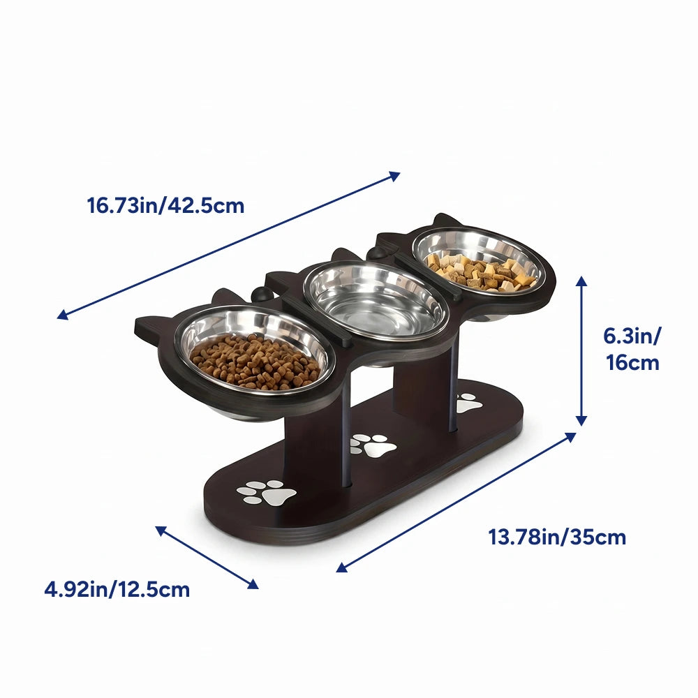 Triple-Bowl Elevated Dining Station