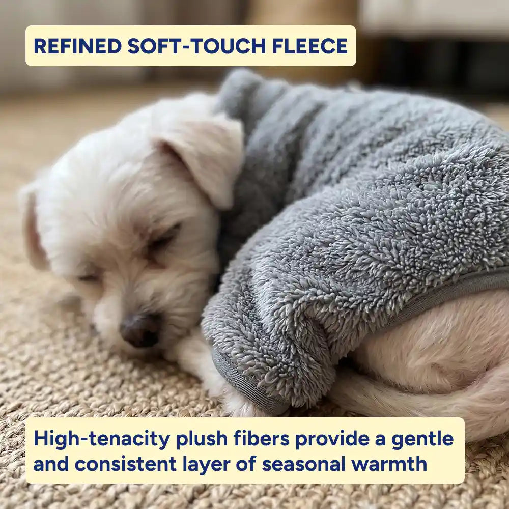 Plush Fleece Dog Winter Coat