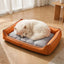 Bolstered Oxford Dog Bed