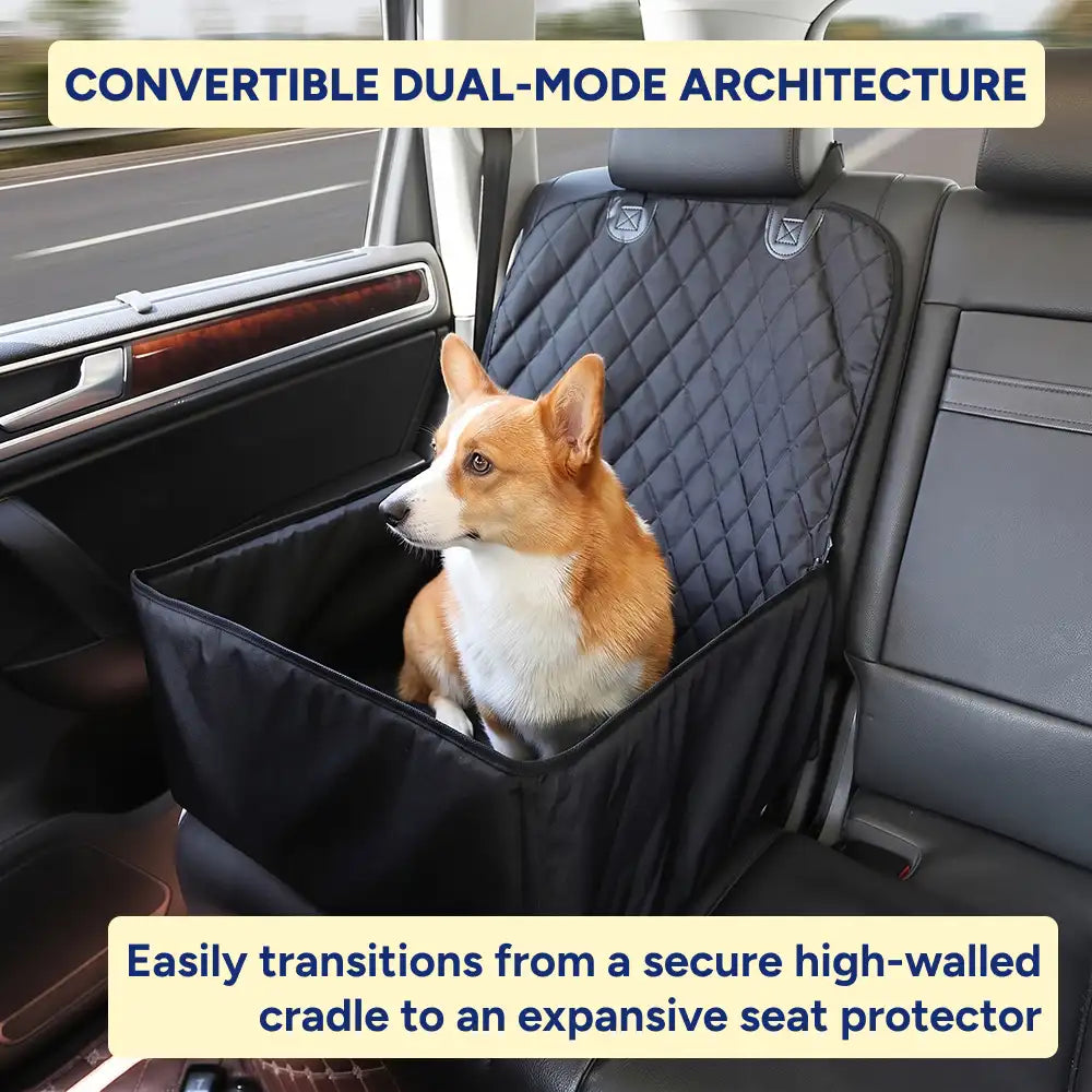 2-in-1 Dog Car Booster Seat & Protector