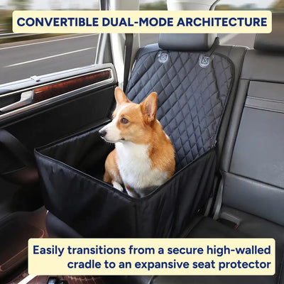 2-in-1 Dog Car Booster Seat & Protector