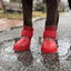 Rubber Sole Dog Rain Boots