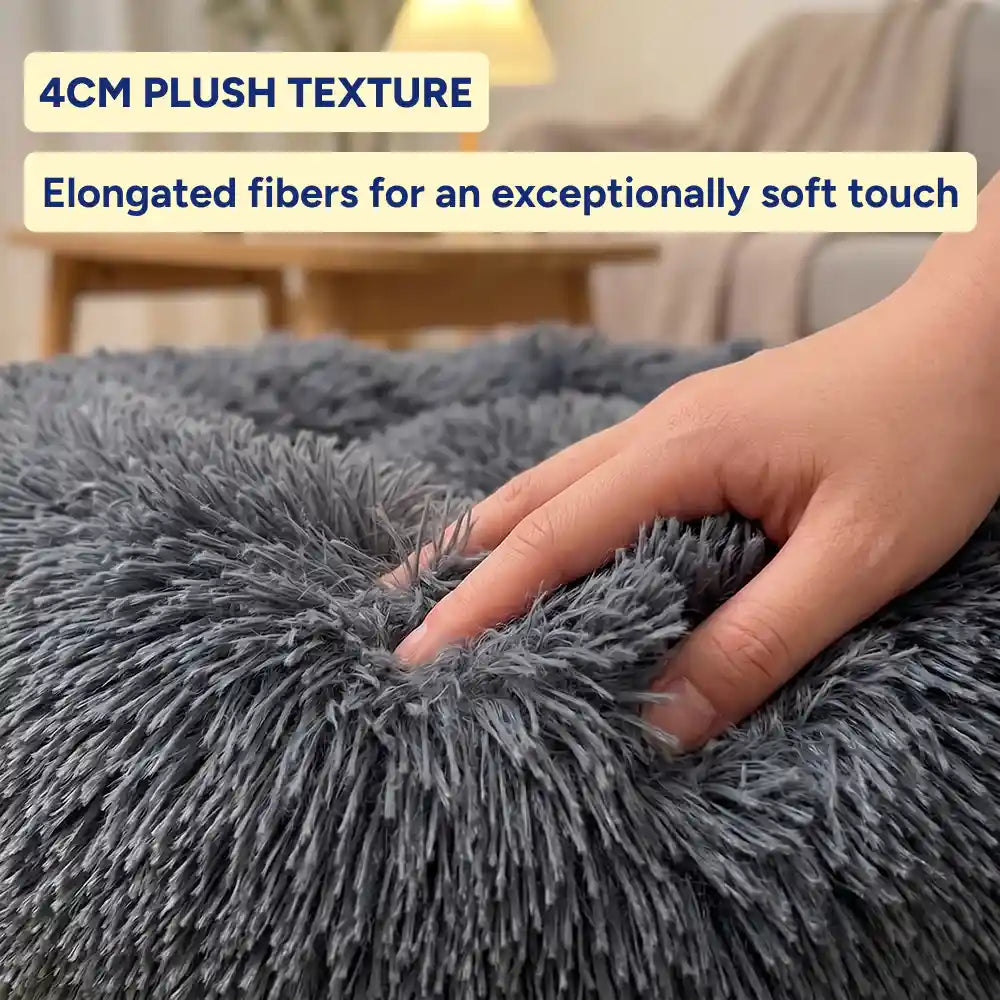 Plush Donut Pet Lounge Bed