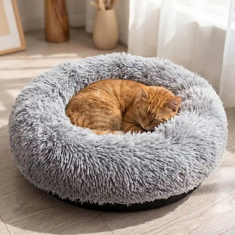 Plush Donut Pet Lounge Bed