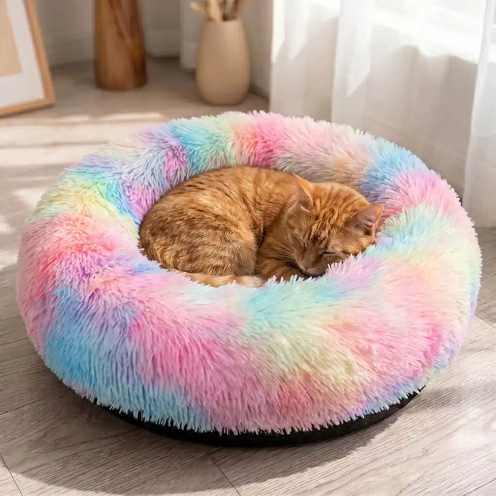 Plush Donut Pet Lounge Bed