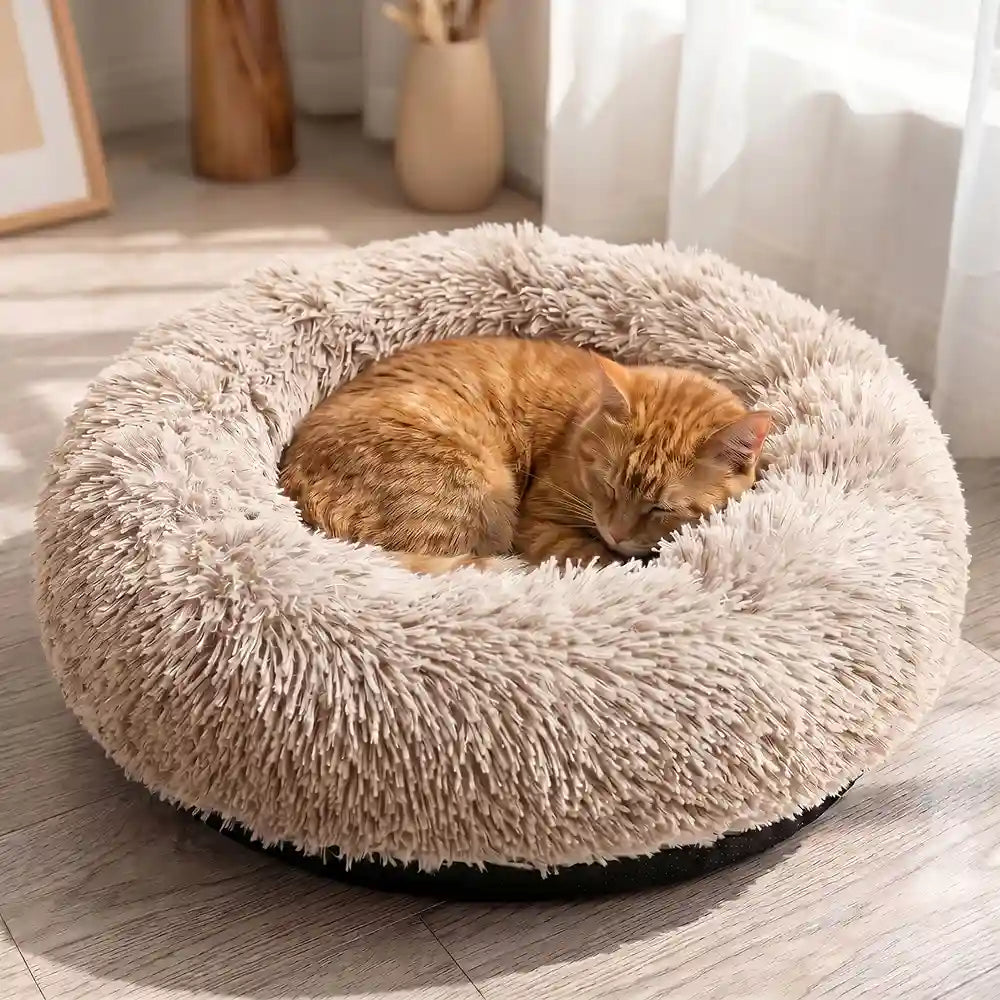 Plush Donut Pet Lounge Bed