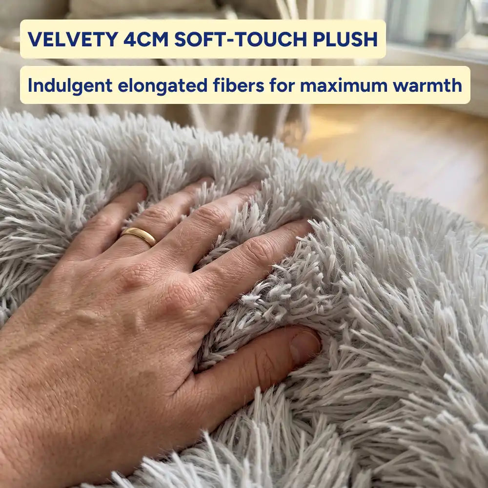 Fluffy Paw-Shaped Calming Pet Sanctuary