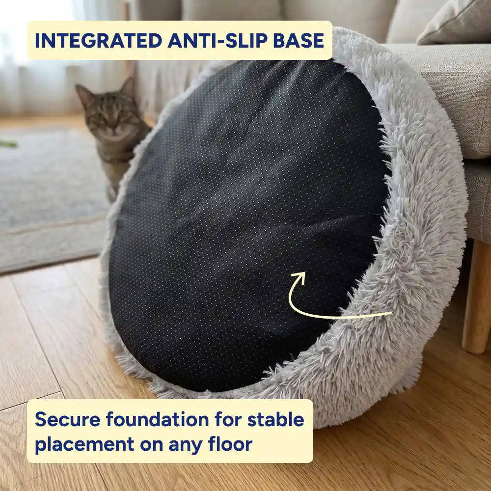 Fluffy Paw-Shaped Calming Pet Sanctuary