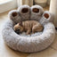 Fluffy Paw-Shaped Calming Pet Sanctuary